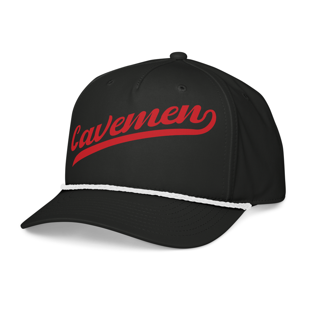 American Fork Cavemen Design 13 — Black/White