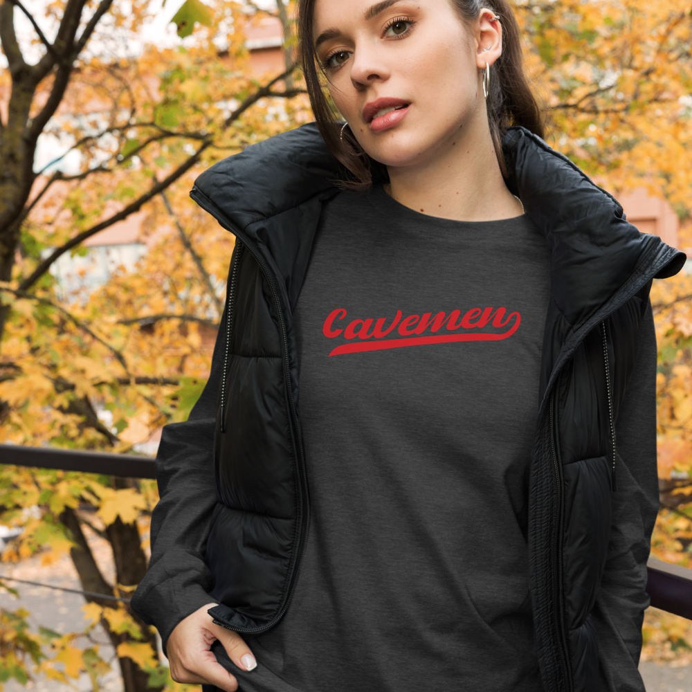 American Fork Cavemen Design 13 — Dark Grey Heather