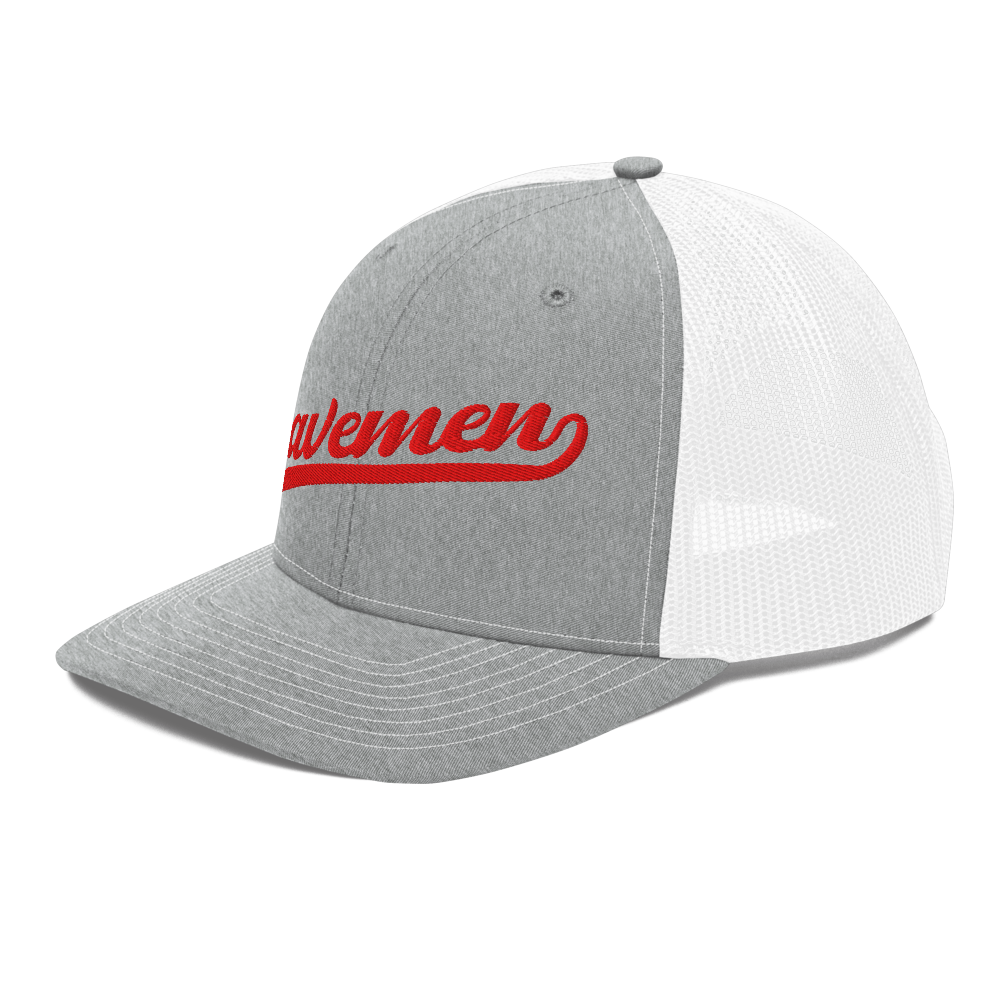 American Fork Cavemen Design 13 — Heather Grey/White