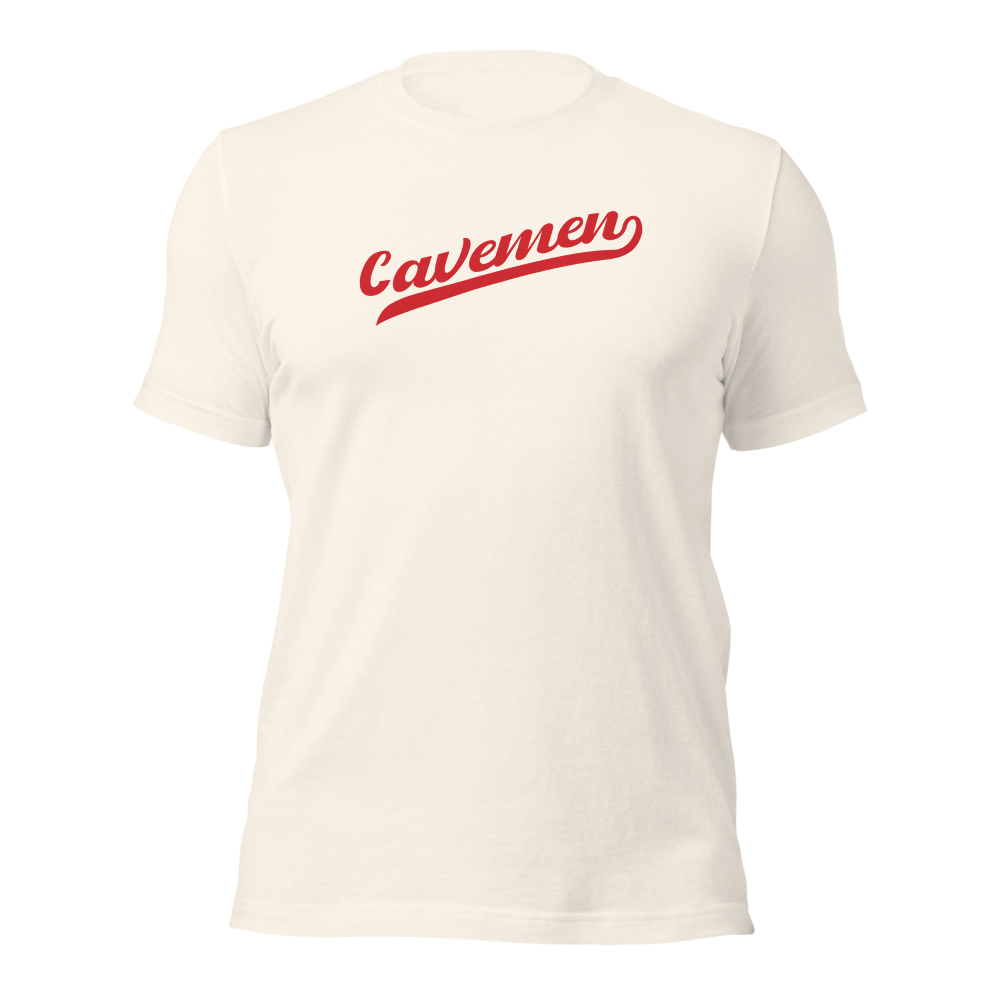American Fork Cavemen Design 13 — Vintage White