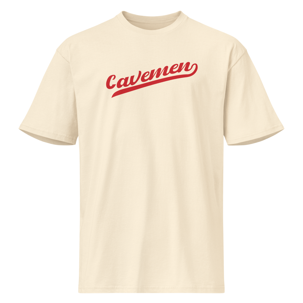 American Fork Cavemen Design 13 — Vintage White