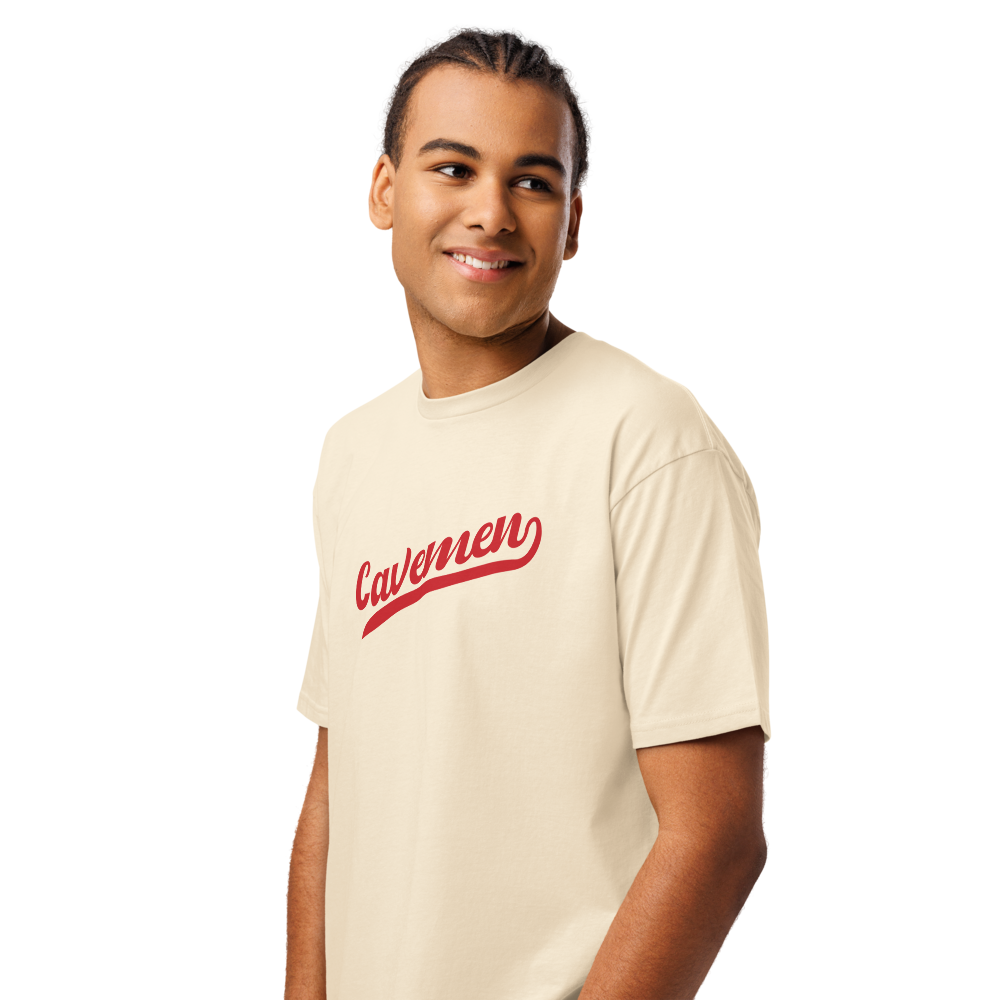 American Fork Cavemen Design 13 — Vintage White