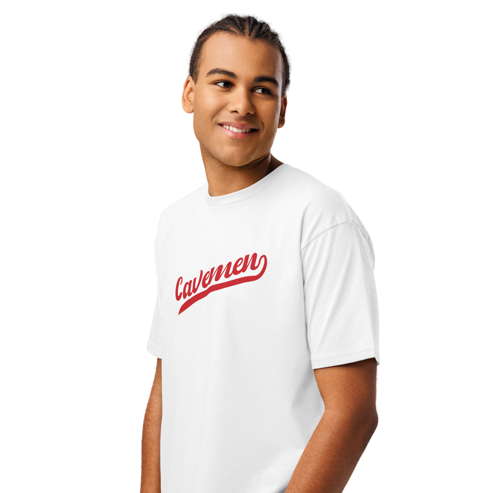 American Fork Cavemen Design 13 — White