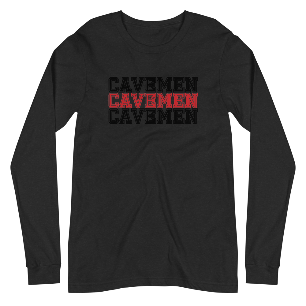 American Fork Cavemen Design 16 — Black Heather