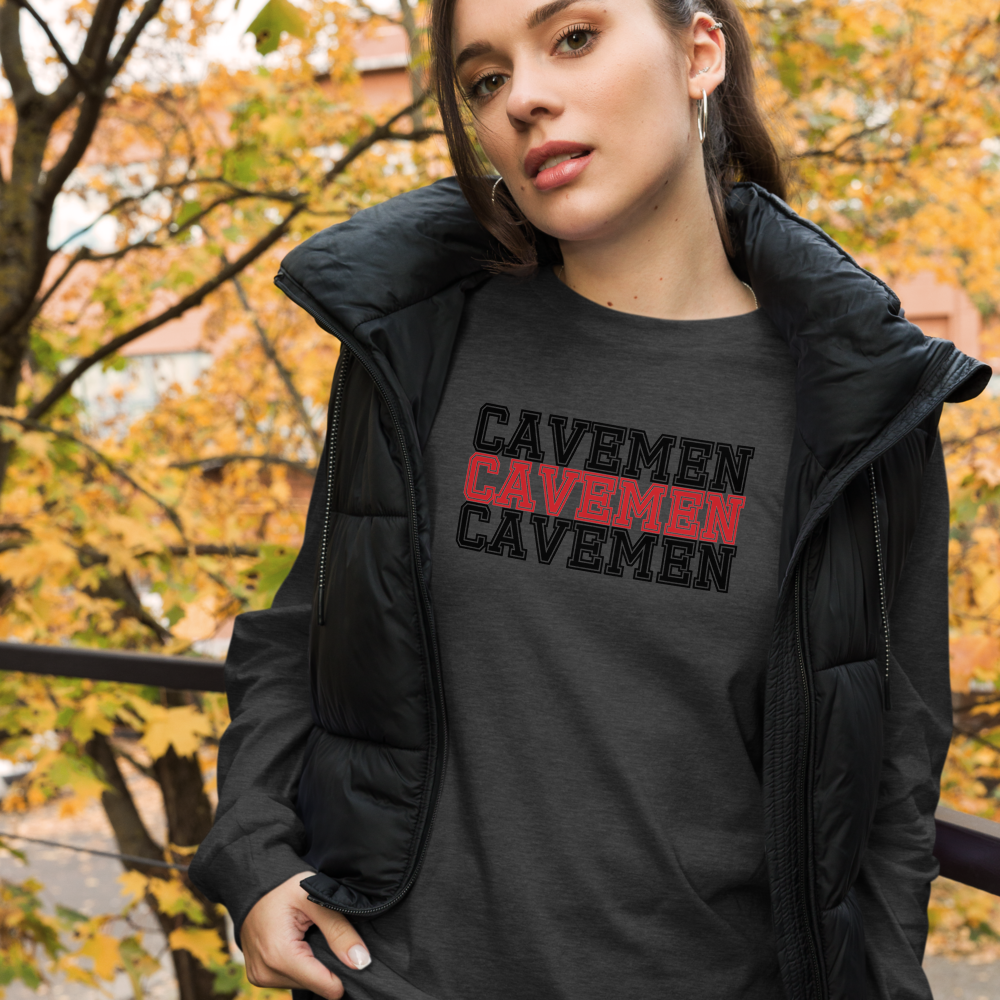 American Fork Cavemen Design 16 — Dark Grey Heather