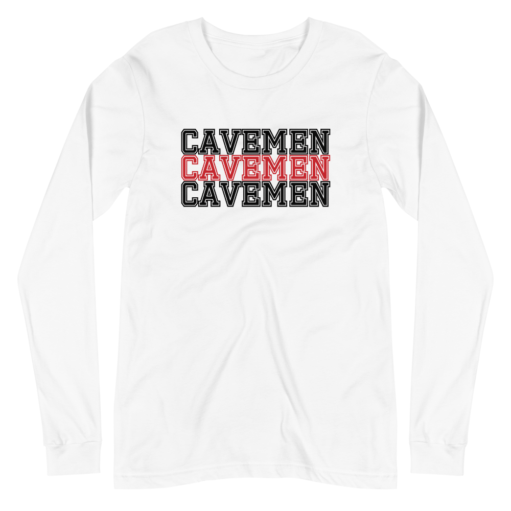 American Fork Cavemen Design 16 — White