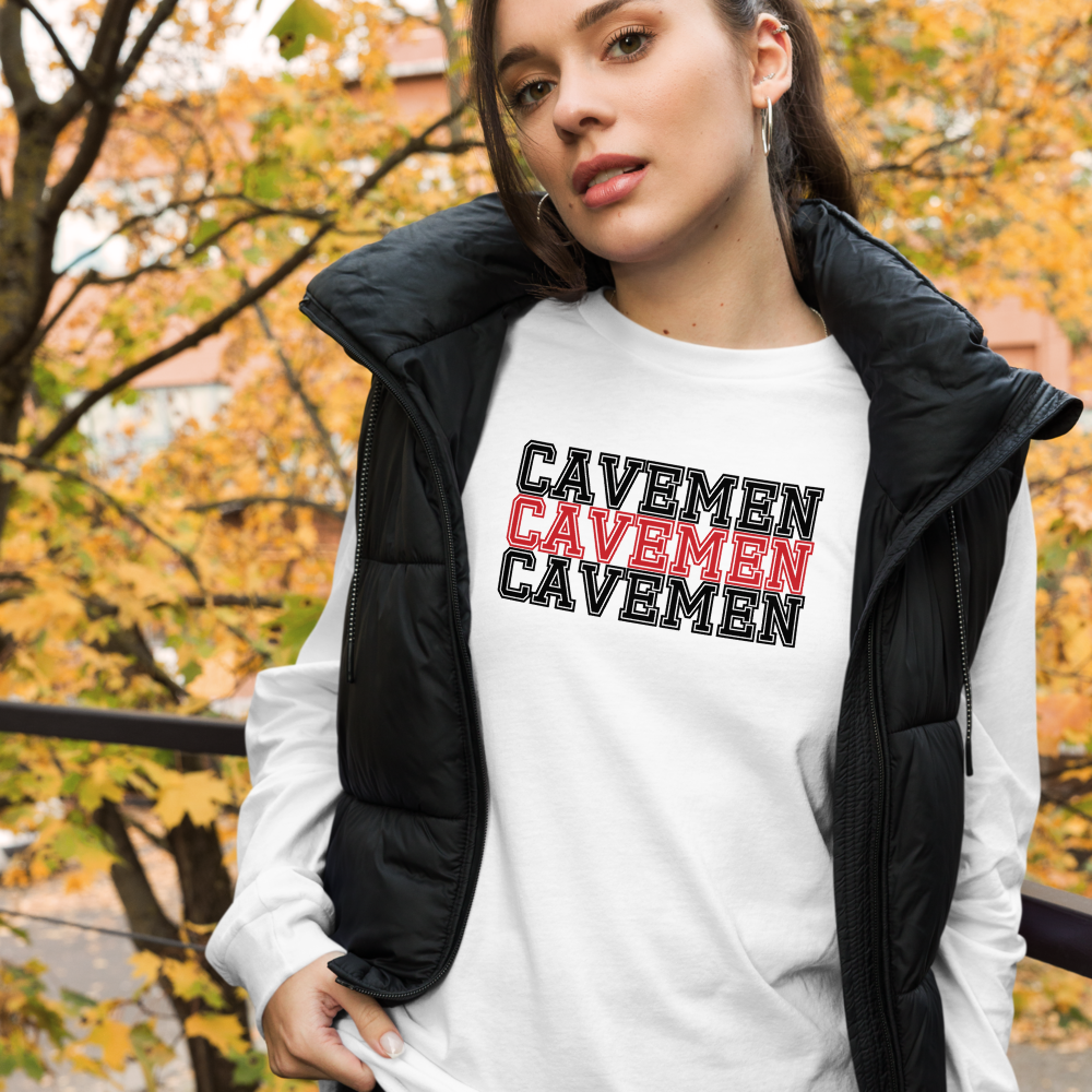 American Fork Cavemen Design 16 — White
