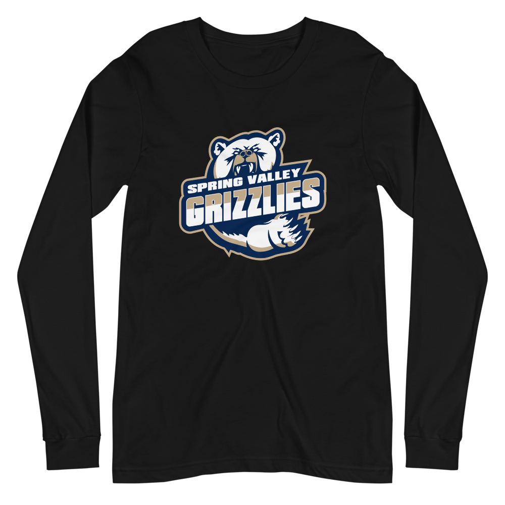 Spring Valley Grizzlies Design 1 — Black