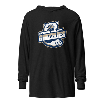 Spring Valley Grizzlies Design 1 — Charcoal-Black Triblend — Ghost Front