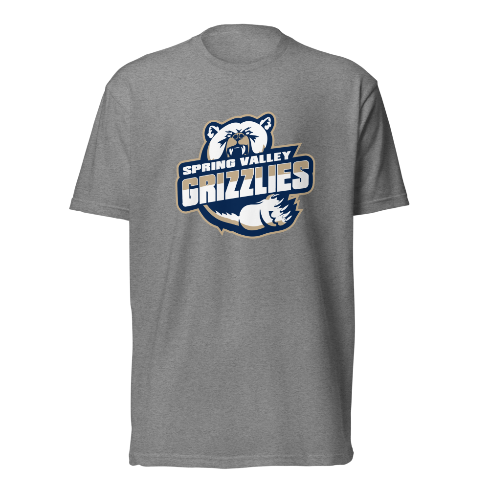 Spring Valley Grizzlies Design 1 — Dark Heather Gray