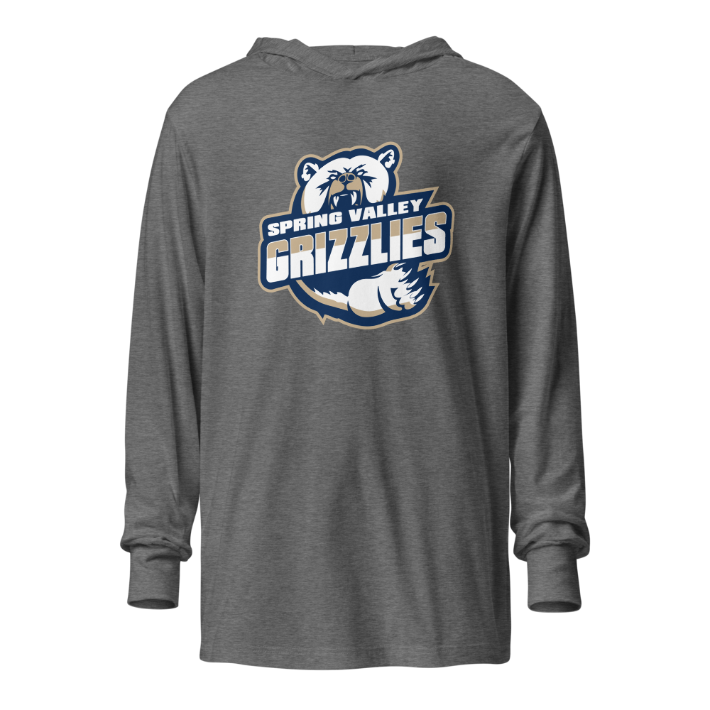 Spring Valley Grizzlies Design 1 — Grey Triblend — Ghost Front