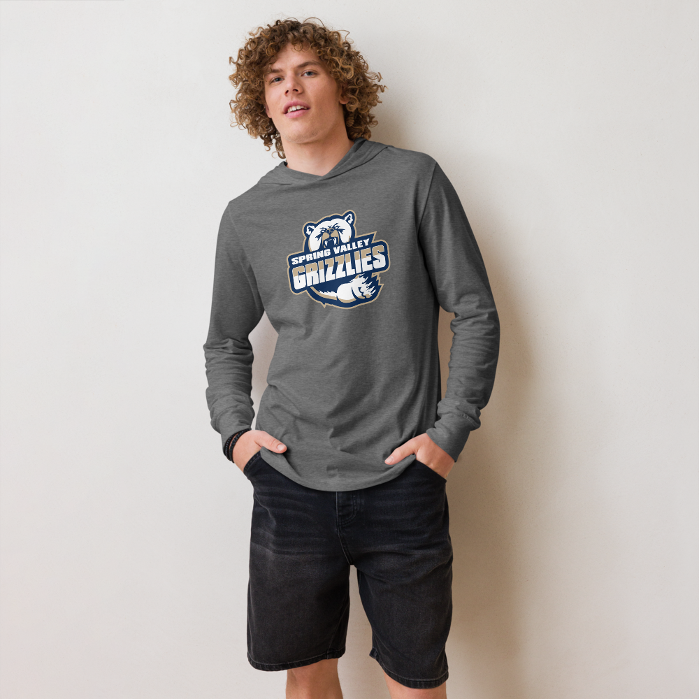 Spring Valley Grizzlies Design 1 — Grey Triblend — Mens Lifestyle Front