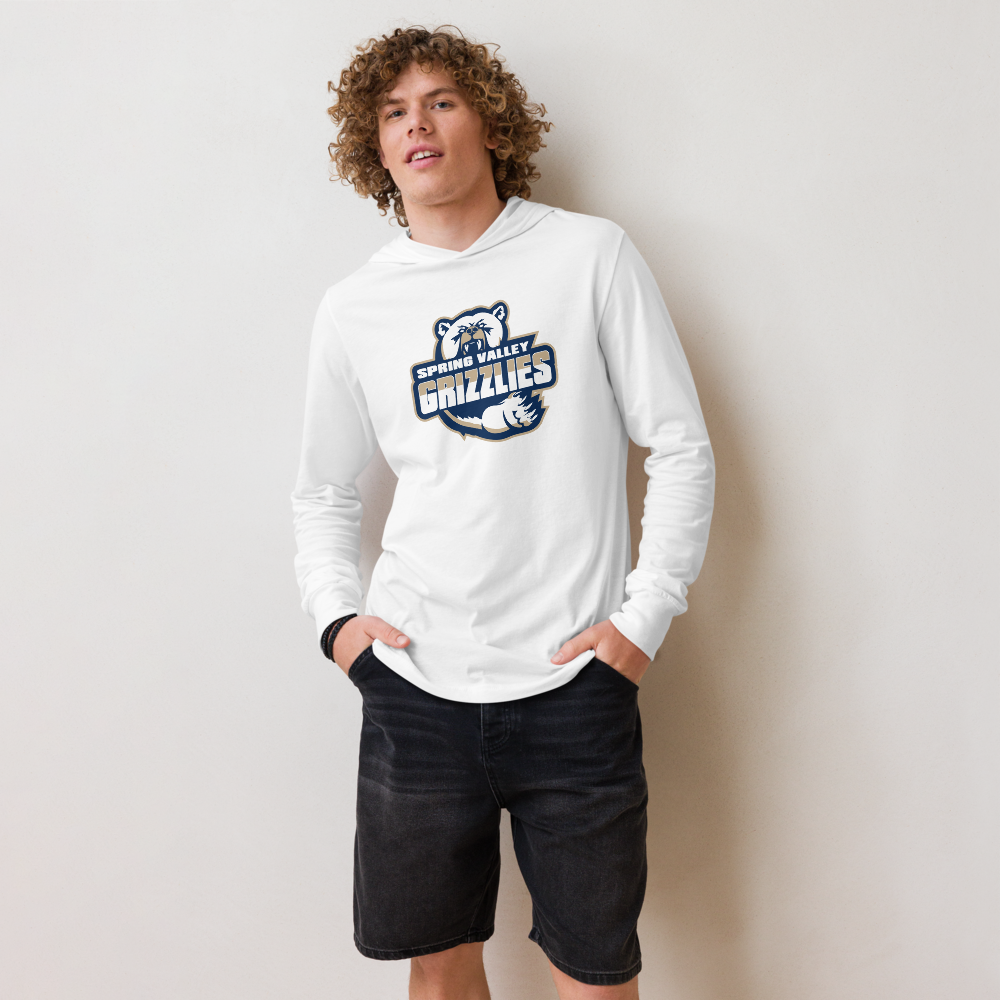 Spring Valley Grizzlies Design 1 — White — Mens Lifestyle Front