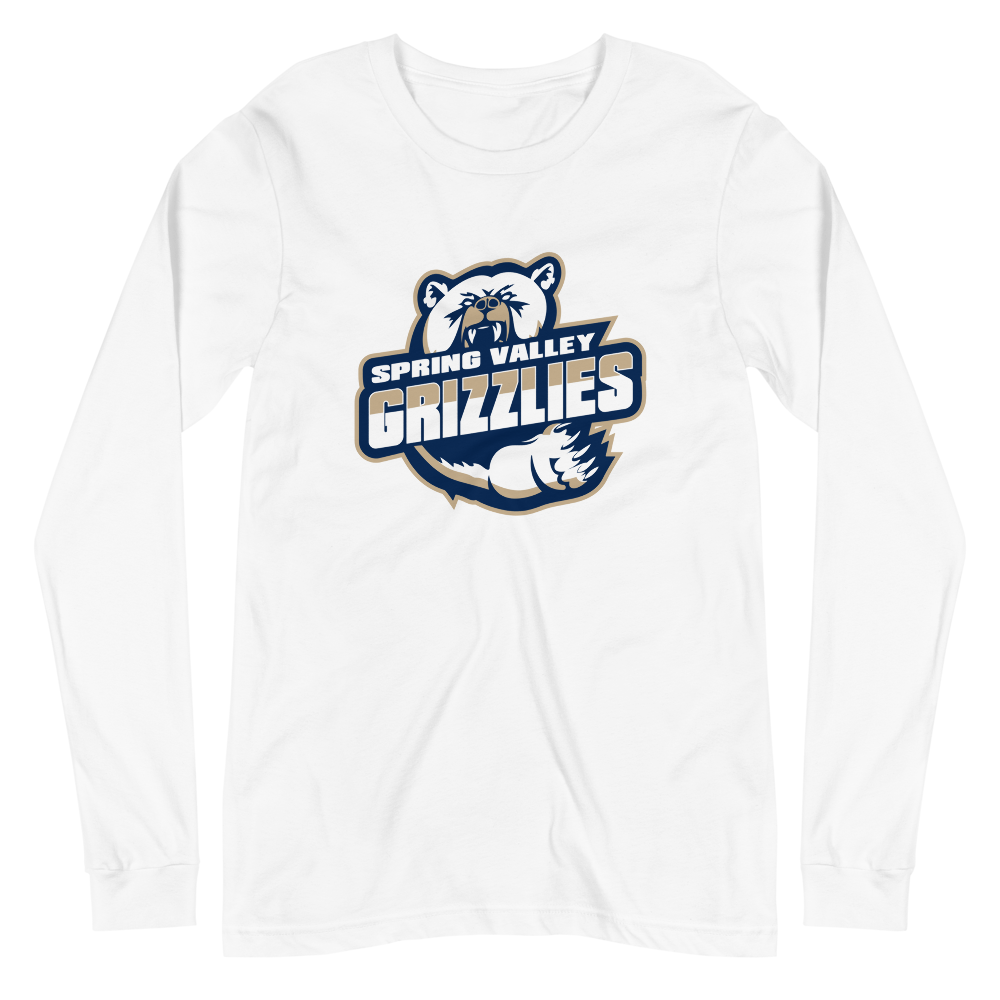 Spring Valley Grizzlies Design 1 — White
