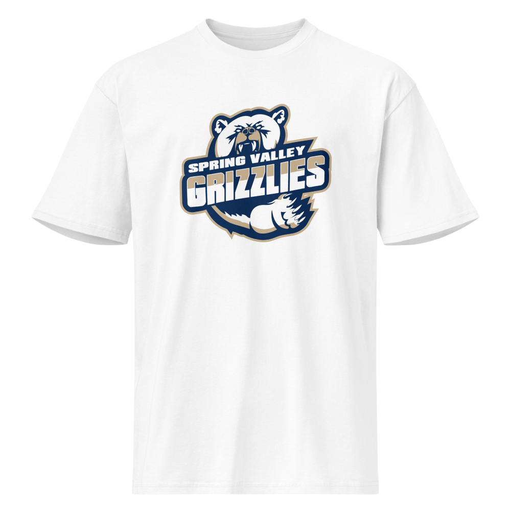Spring Valley Grizzlies Design 1 — White