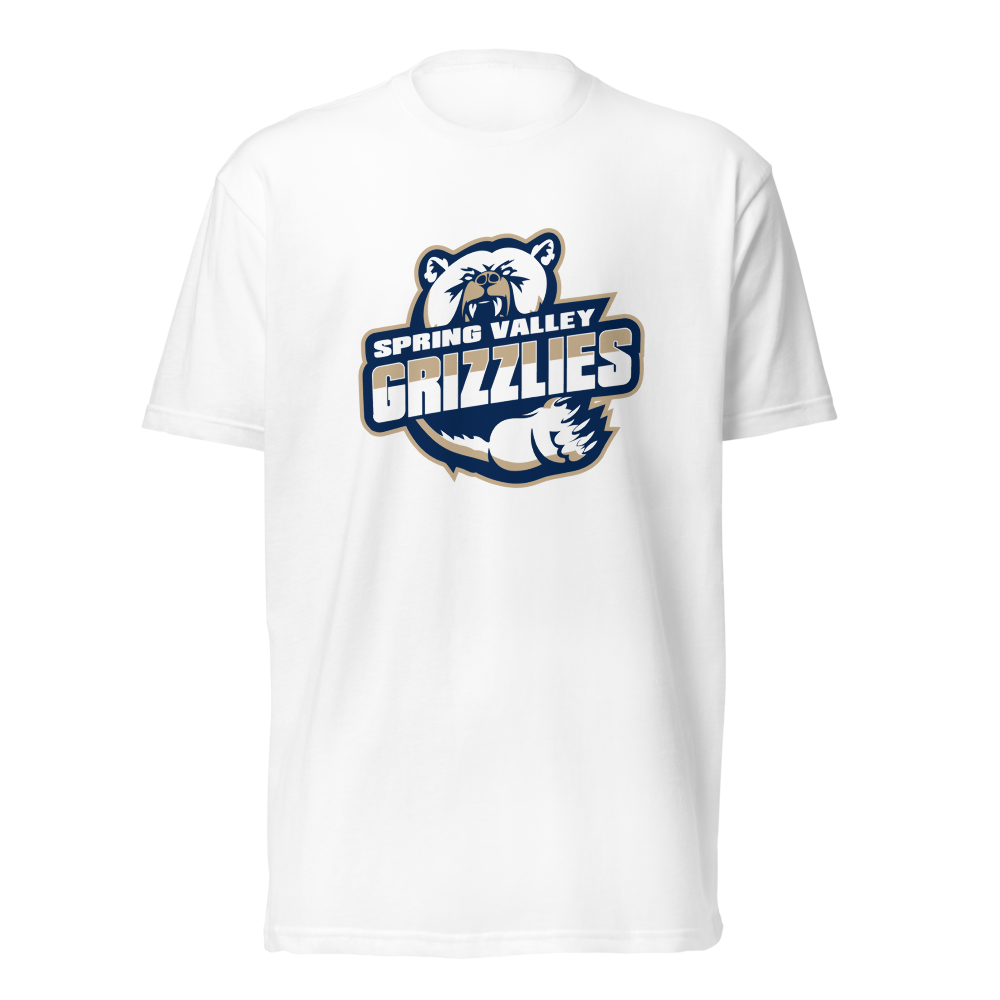 Spring Valley Grizzlies Design 1 — White