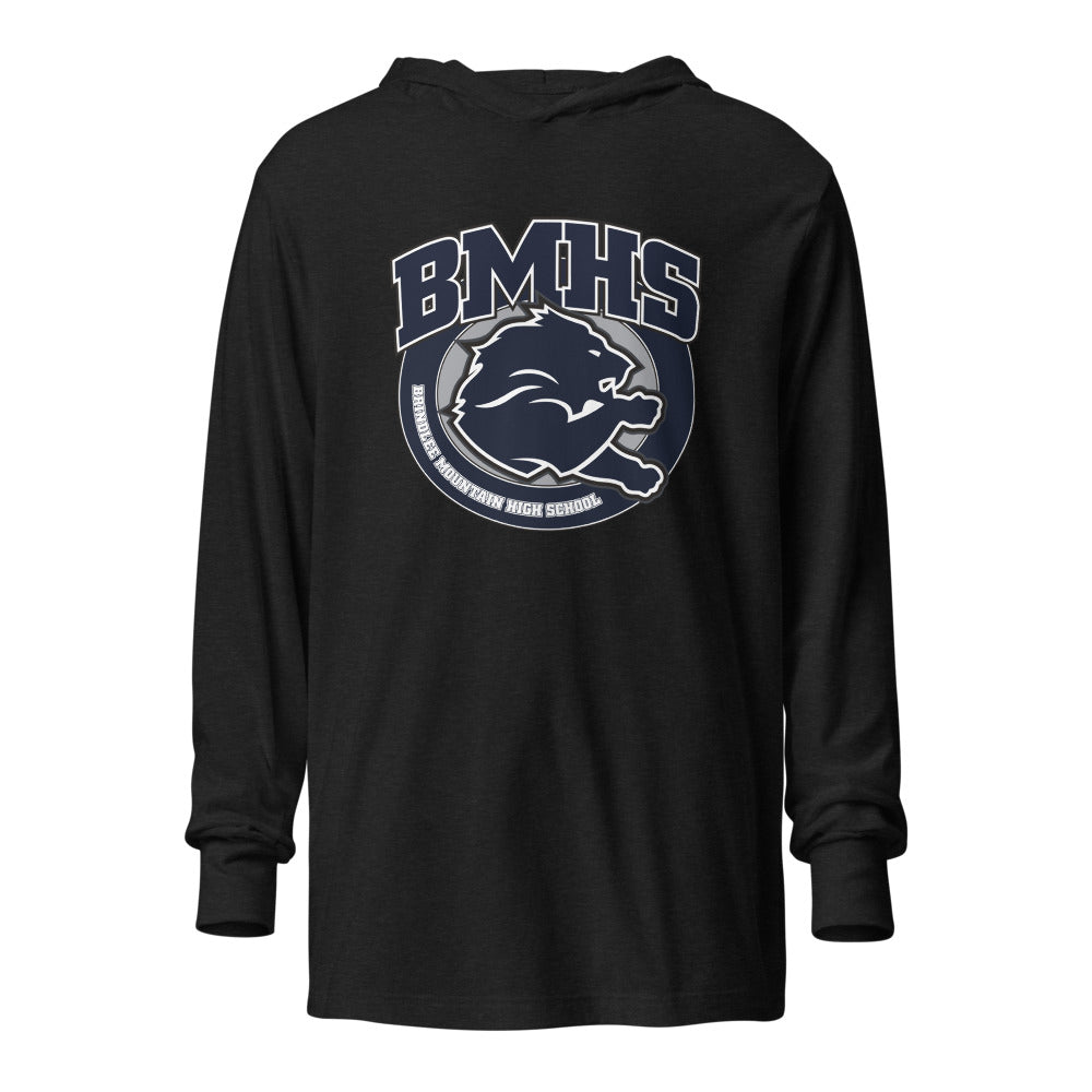 Brindlee Mountain High School Design 2 — Charcoal-Black Triblend