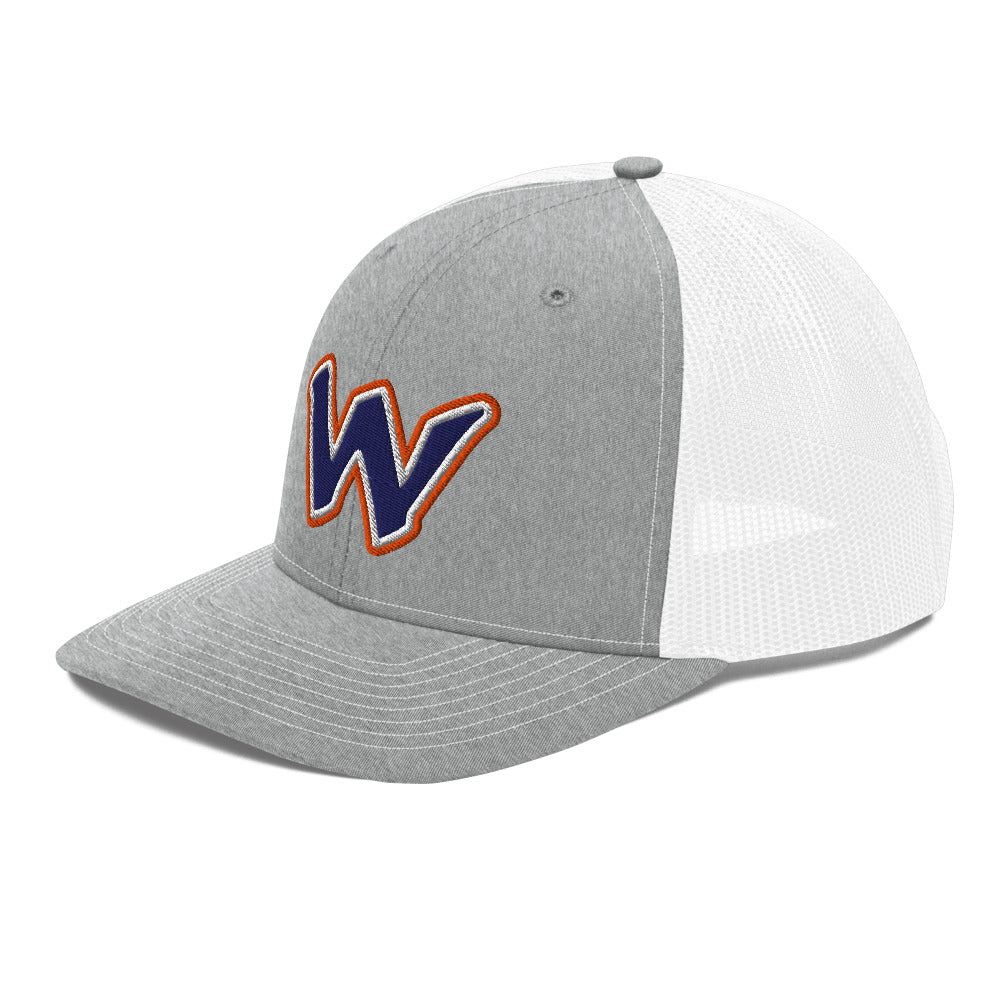 Woodland High School Design 2 — Heather Grey/White