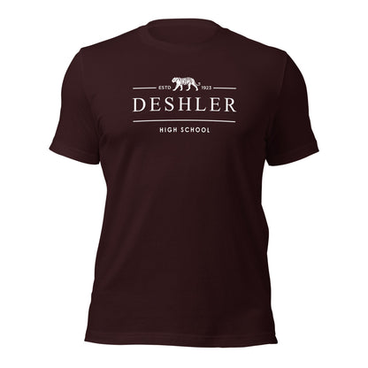 Deshler High School Design 2 — Oxblood Black