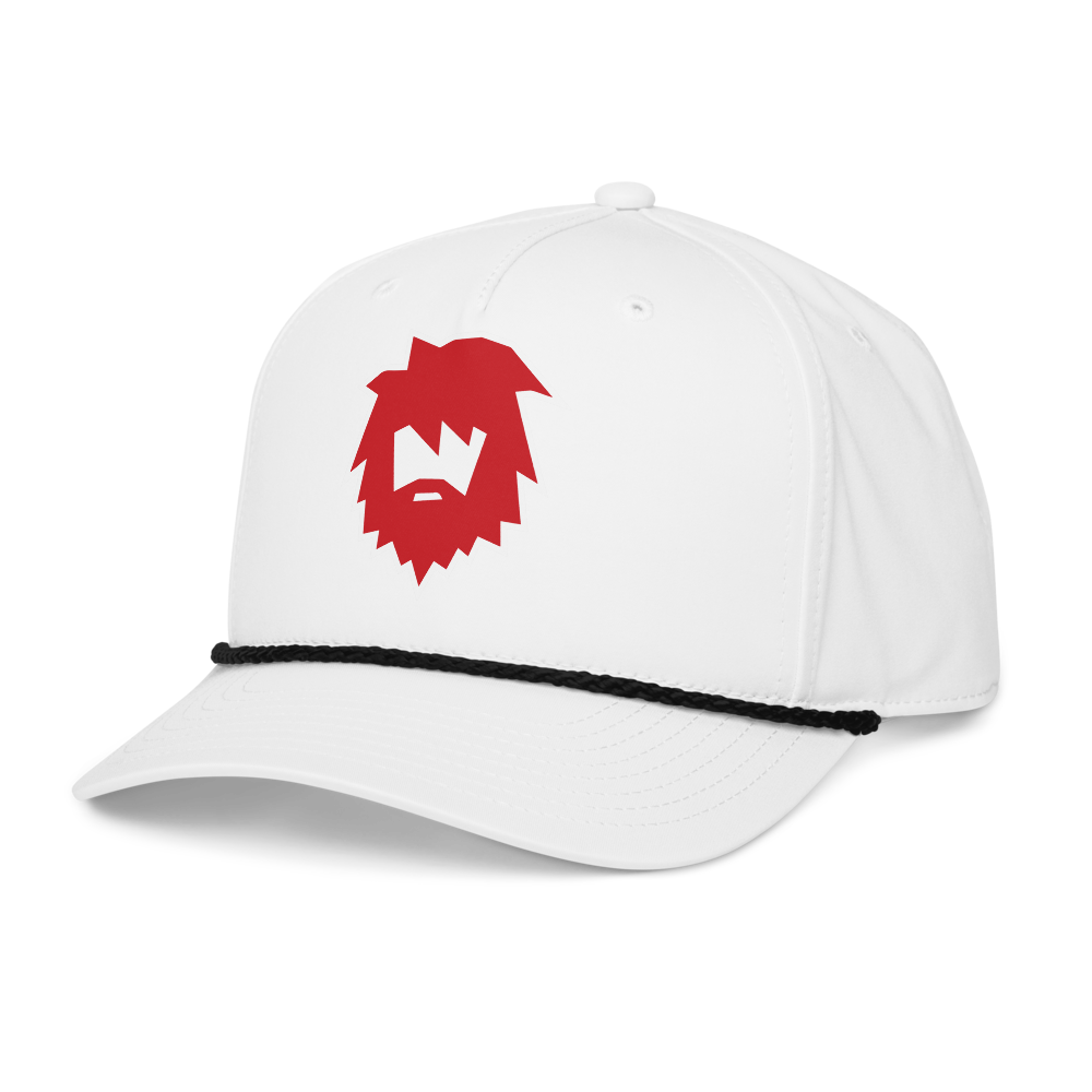 American Fork Cavemen Design 2 — White/Black