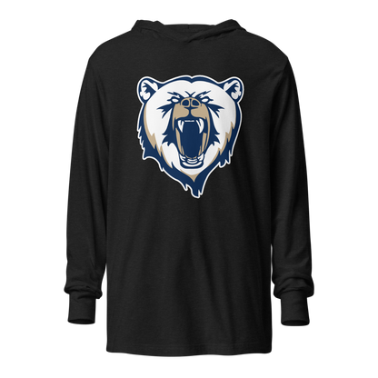 Spring Valley Grizzlies Design 3 — Charcoal-Black Triblend — Ghost Front