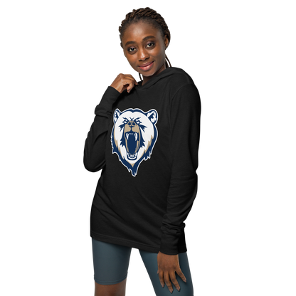 Spring Valley Grizzlies Design 3 — Charcoal-Black Triblend — Womens Front