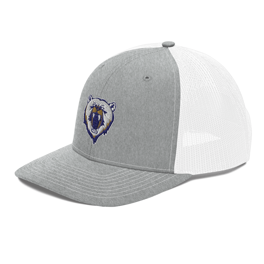 Spring Valley Grizzlies Design 3 — Heather Grey/White