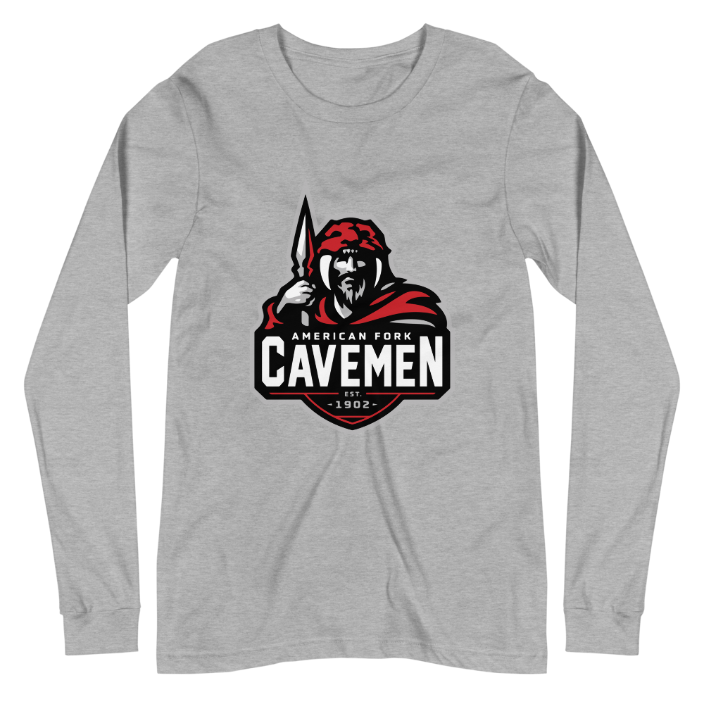 American Fork Cavemen Design 4 — Athletic Heather