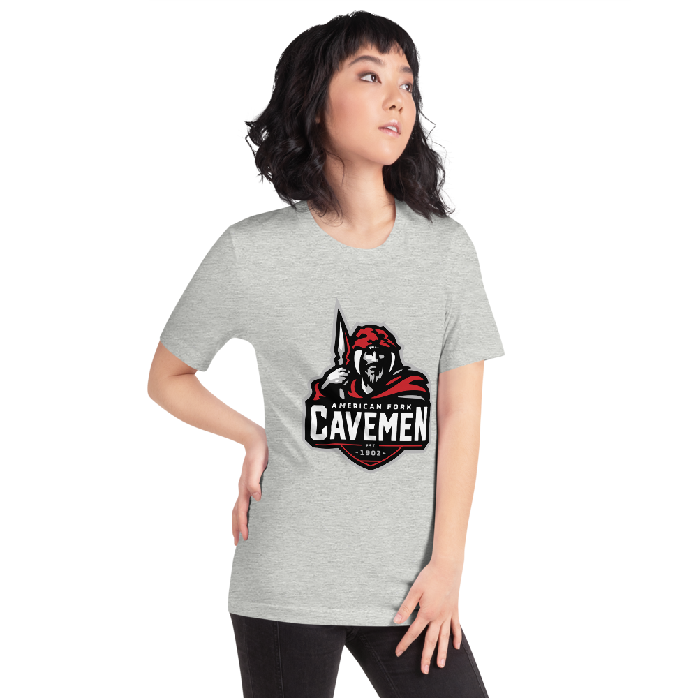 American Fork Cavemen Design 4 — Athletic Heather