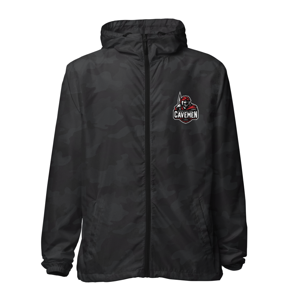 American Fork Cavemen Design 4 — Black Camo