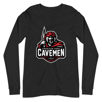 American Fork Cavemen Design 4 — Black Heather