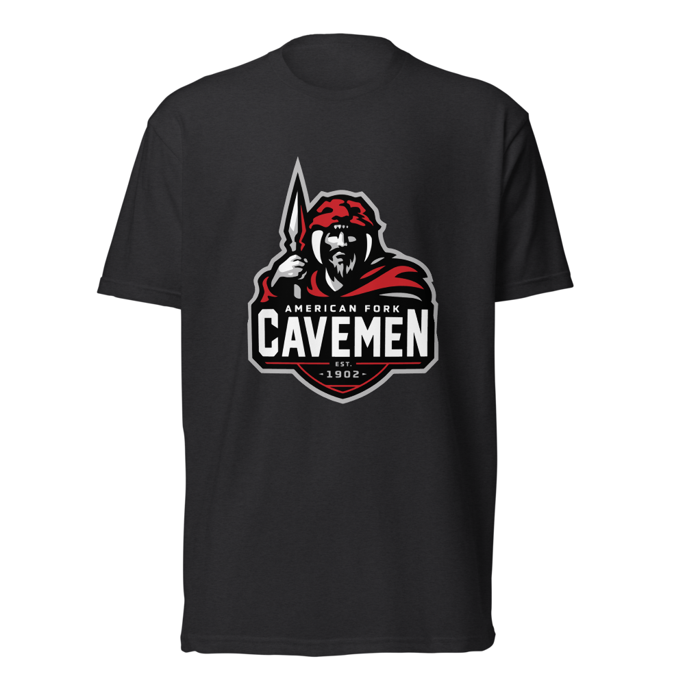 American Fork Cavemen Design 4 — Black