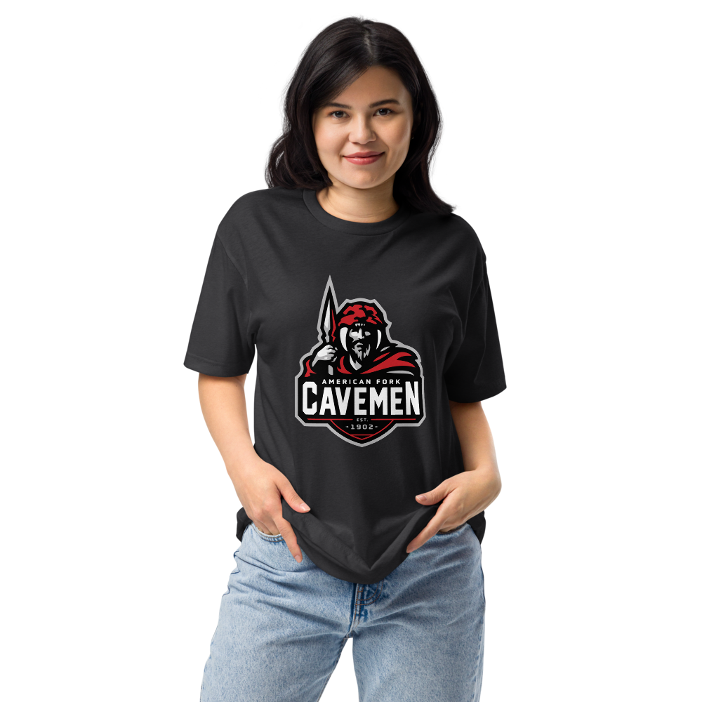 American Fork Cavemen Design 4 — Black