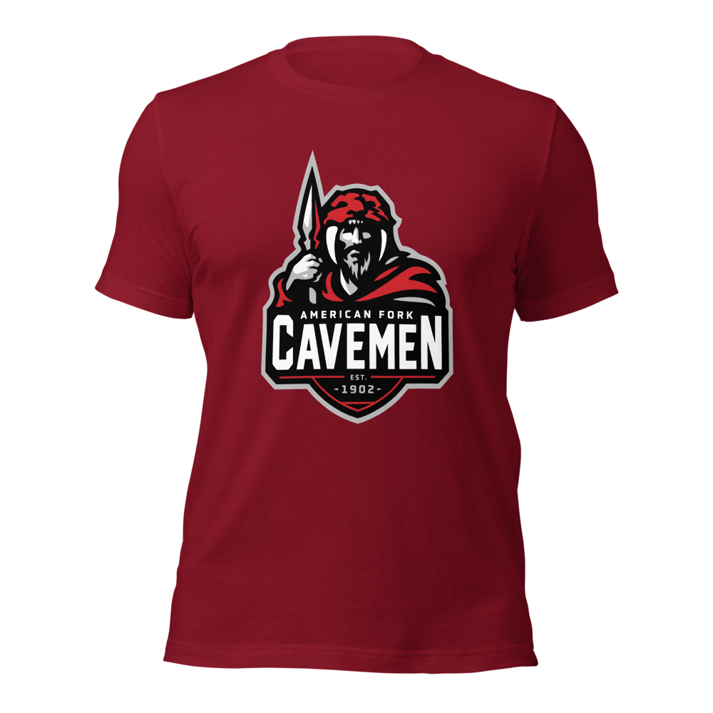 American Fork Cavemen Design 4 — Cardinal