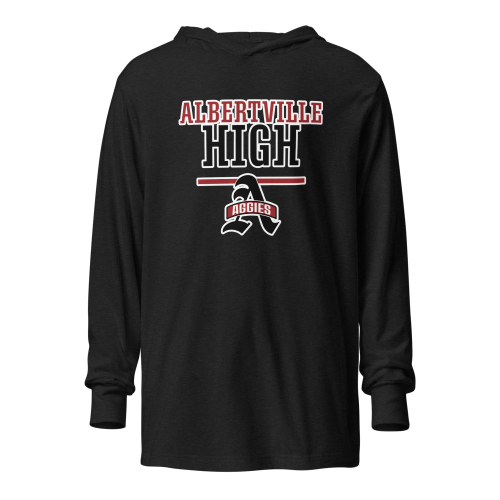 Albertville High School Design 4 — Charcoal-Black Triblend