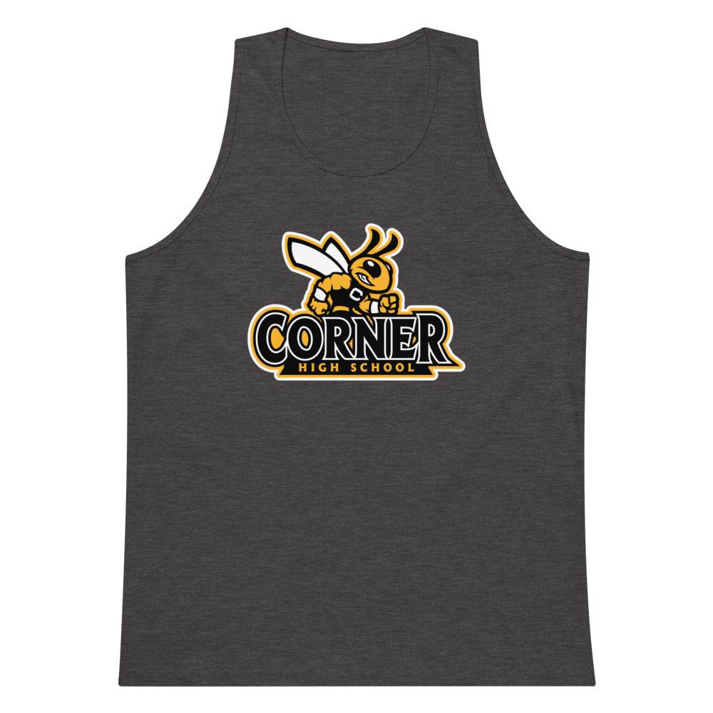 Corner High School Design 4 — Charcoal Heather