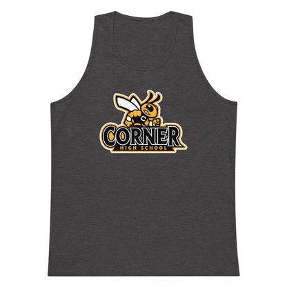 Corner High School Design 4 — Charcoal Heather