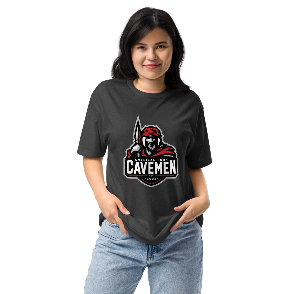 American Fork Cavemen Design 4 — Charcoal