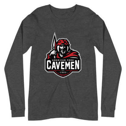American Fork Cavemen Design 4 — Dark Grey Heather