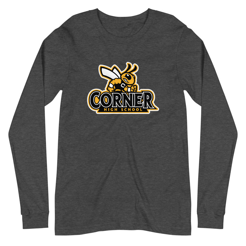 Corner High School Design 4 — Dark Grey Heather