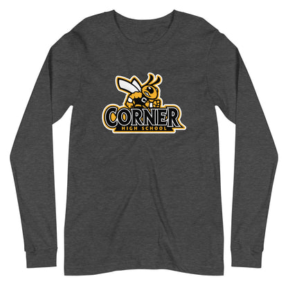 Corner High School Design 4 — Dark Grey Heather