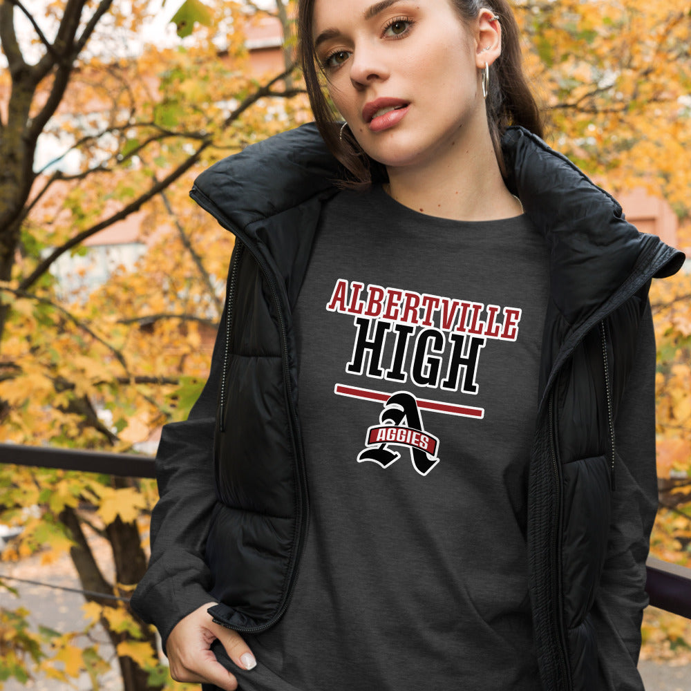 Albertville High School Design 4 — Dark Grey Heather