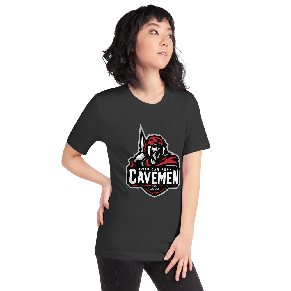 American Fork Cavemen Design 4 — Dark Grey