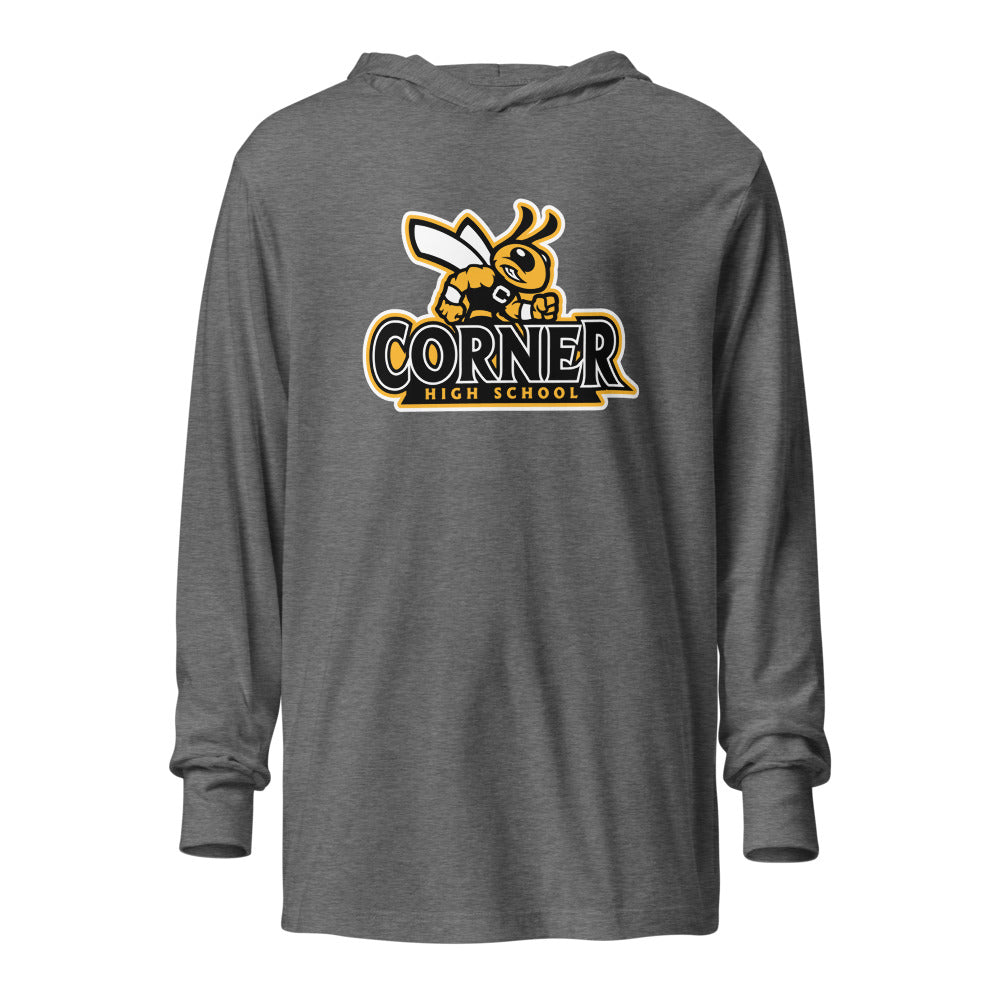 Corner High School Design 4 — Grey Triblend