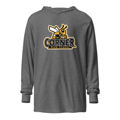 Corner High School Design 4 — Grey Triblend