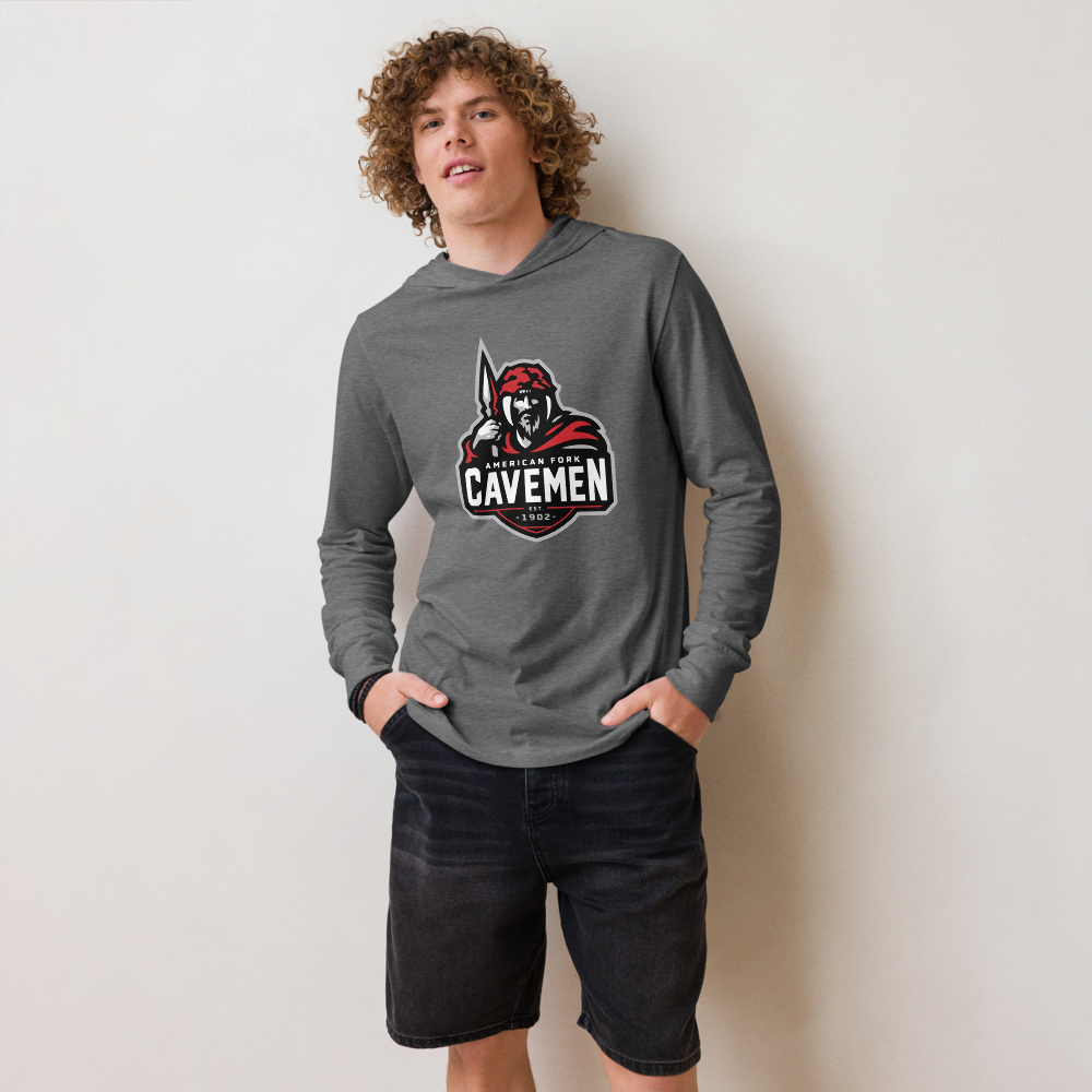 American Fork Cavemen Design 4 — Grey Triblend