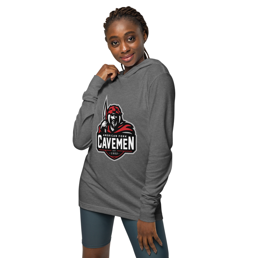 American Fork Cavemen Design 4 — Grey Triblend