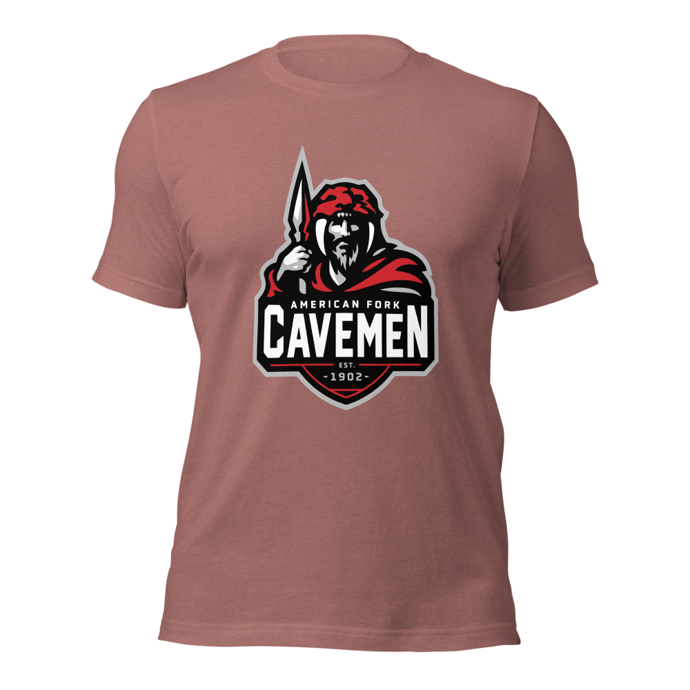 American Fork Cavemen Design 4 — Heather Mauve