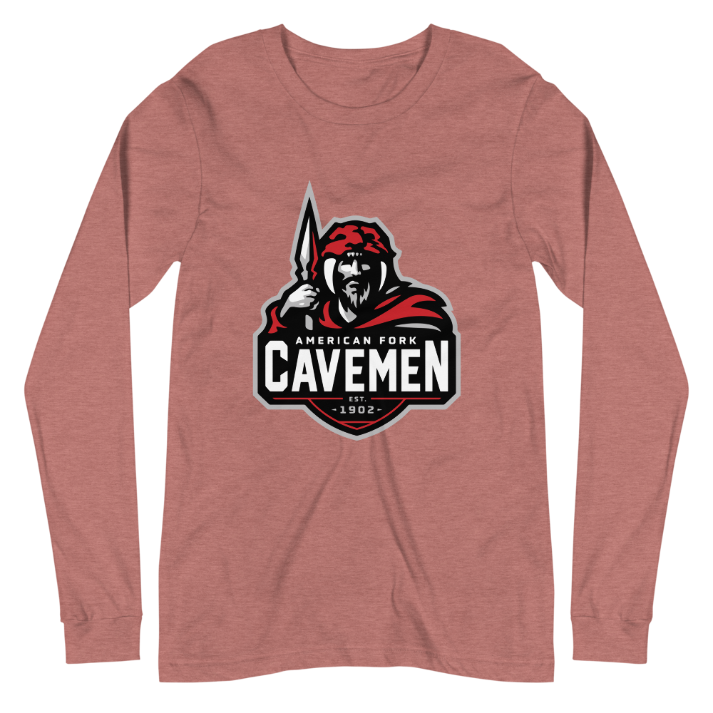American Fork Cavemen Design 4 — Heather Mauve