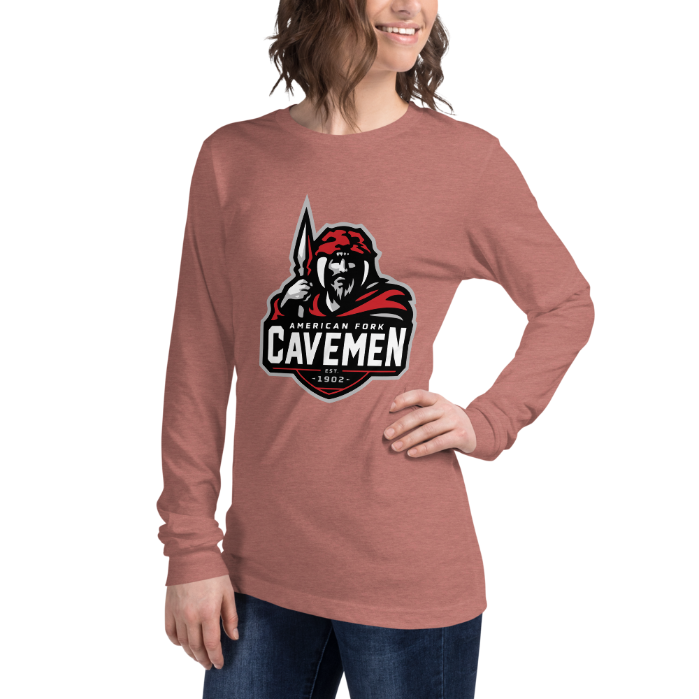 American Fork Cavemen Design 4 — Heather Mauve